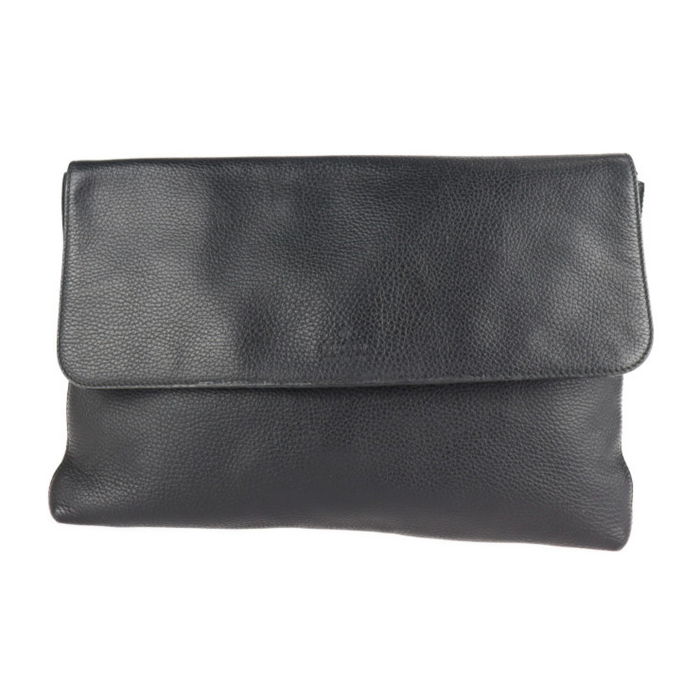 GUCCI Gucci Portfolio Clutch Bag 387082 Leather Black Second